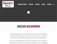 Tablet Screenshot of gempthalle.de